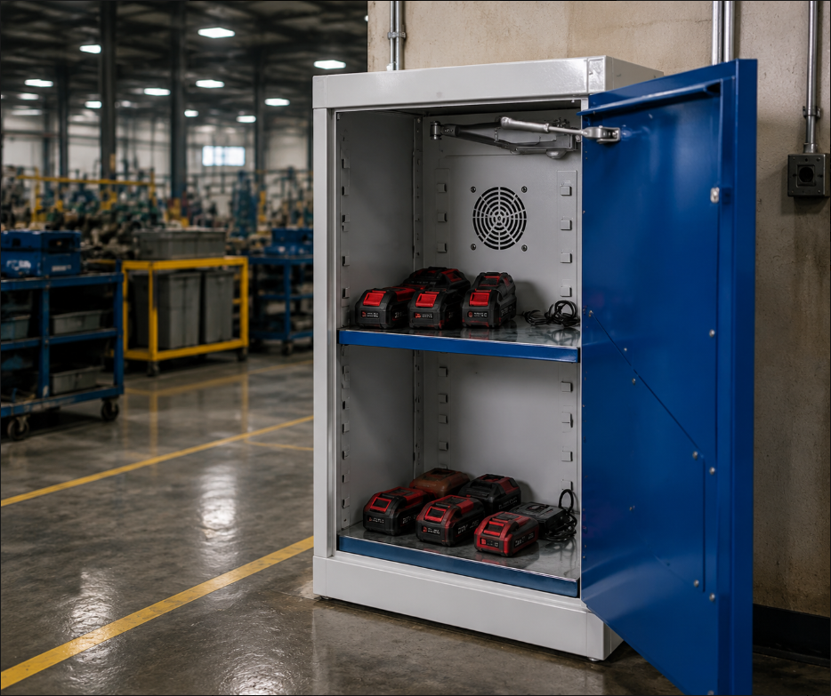 Laatste bedrijfsblogs Industriële batterijveiligheid begint het tijdperk van standaardisering: opslag- en oplaadkasten worden kernveiligheidsinfrastructuur in fabrieken